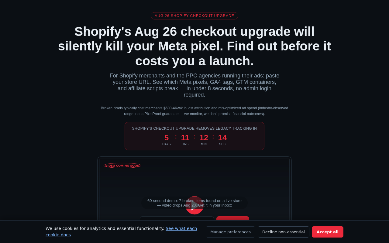 PixelProof walkthrough frame 1 of 7